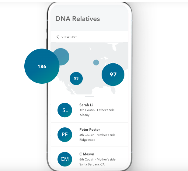 23andme DNA relatives feature